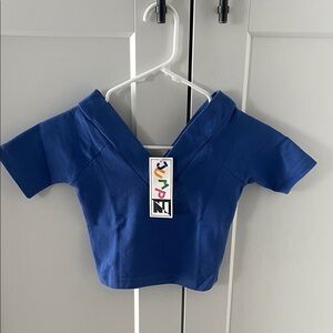Jump Blue Crop Top